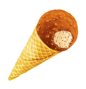 Fresh cream salted caramel ice cream